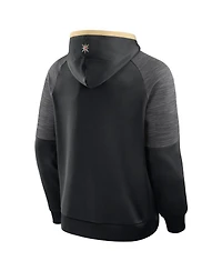 Fanatics Men's Black Vegas Golden Knights Goaltender Defender Pullover Hoodie