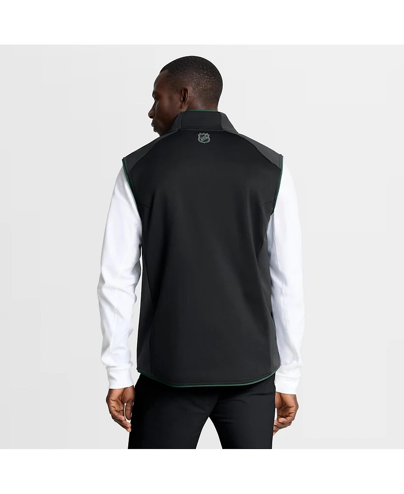 Fanatics Men's Black Minnesota Wild Authentic Pro Rink Full-Zip Vest