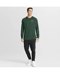 Fanatics Men's Green Minnesota Wild Authentic Pro Rink Raglan Hoodie