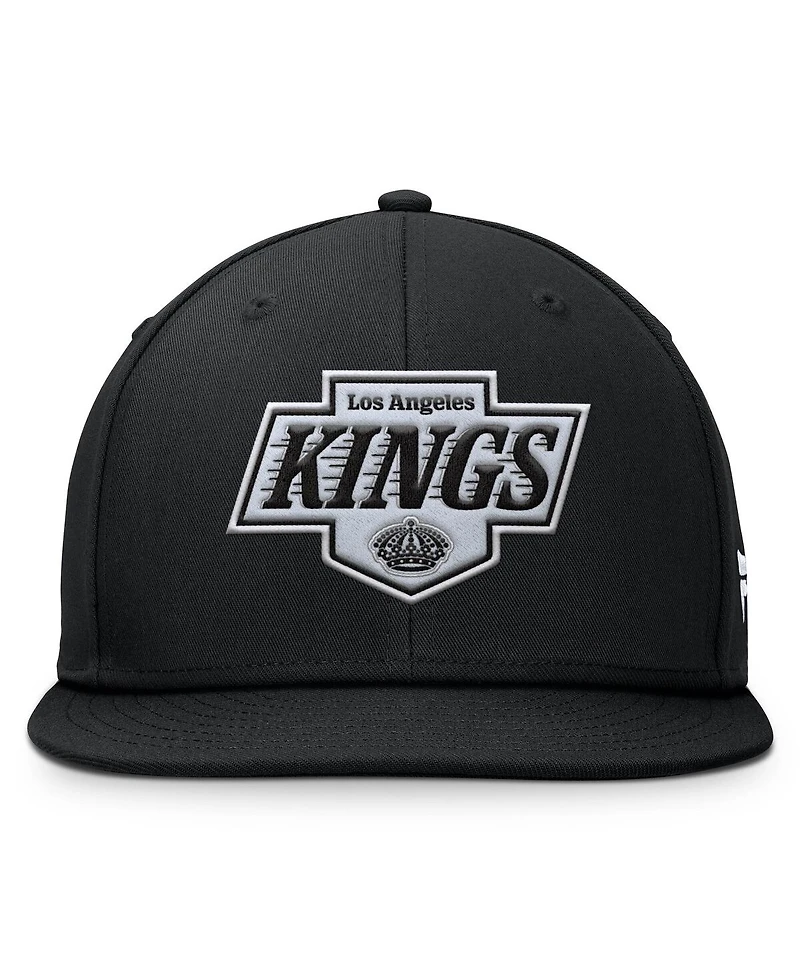 Fanatics Men's Black Los Angeles Kings Primary Logo Snapback Hat