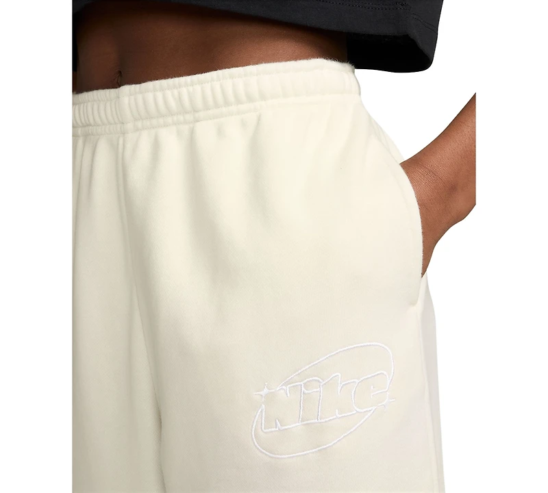 Nike Girls' 7-16 Sportswear Studio Fleece Loose Pants