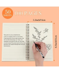 Gnuadz Spiral Notebook Lined Journal A5 Writing Notepad