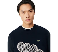 Lacoste Men's Tennis Racket Crewneck Sweater Vest