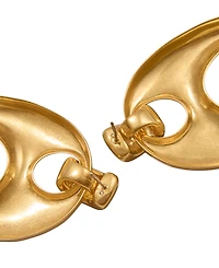 Donna Karan 24k Gold-Plated Mariner Statement Drop Earrings