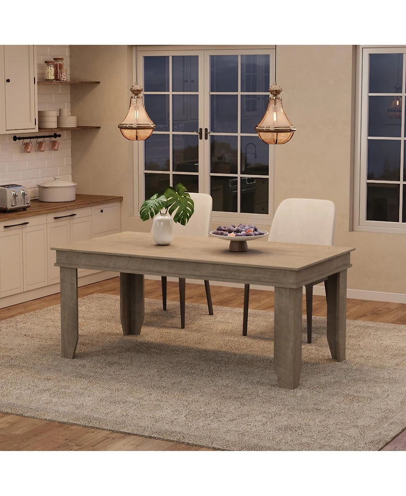 gaomon 63 Farmhouse Dining Table For 4-6 People, Room, Kitchen