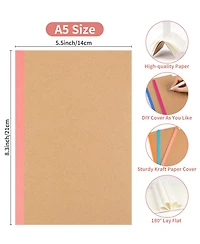 Gnuadz Rainbow Blank Notebook Journals Bulk