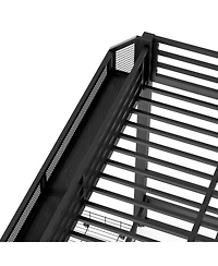 Streamdale Furniture Metal Bunk Bed with Storage, Usb, Led, Sofa Conversion