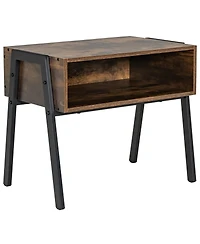 Gymax Stackable End Table Night Stand Bedside Table Shelf Accent Table