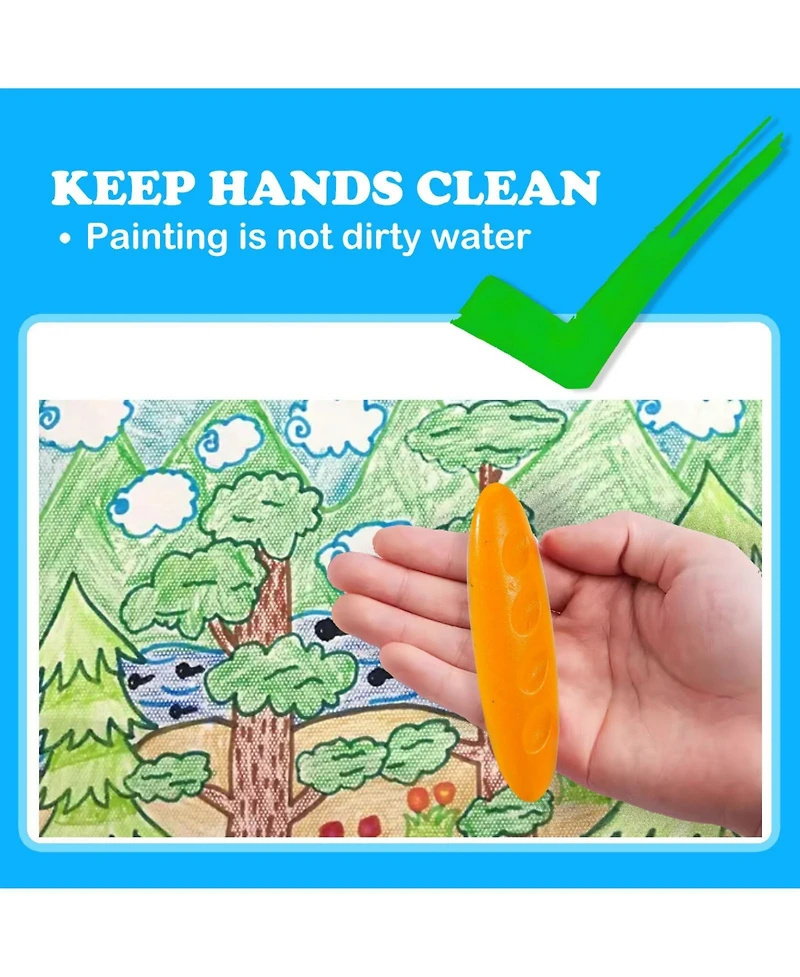Gnuadz Peanut Crayons Washable Safe Creative Play 36