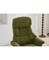 Streamdale Furniture Ergonomic Swivel Recliner with Ottoman, Massage
