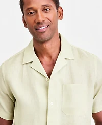Club Room Men's Short-Sleeve Camp Collar Linen Shirt, Macy's Exclusive