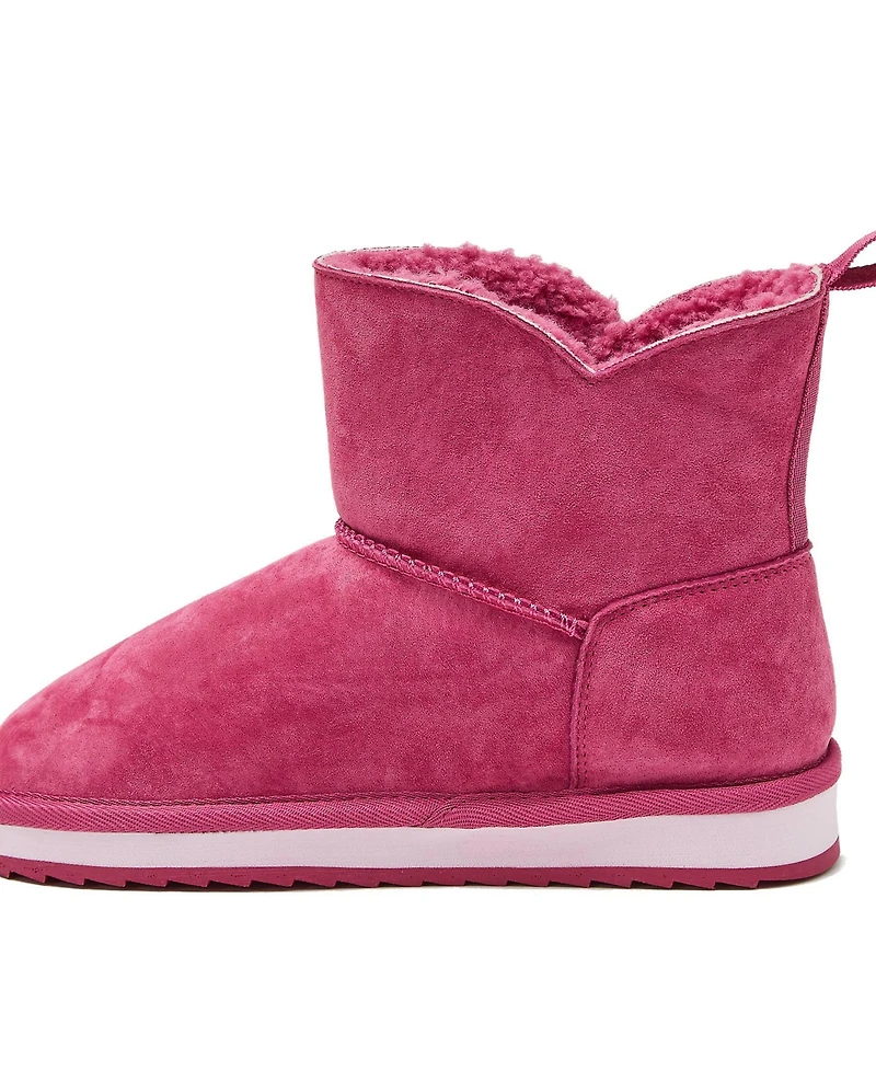 Lands' End Kids Lined Suede Indoor Outdoor Boots