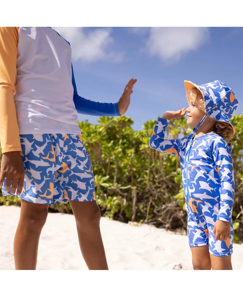 Snapper Rock Little Boys Shark Squad Swim Short