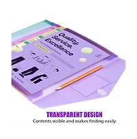 Gnuadz Poly Envelope File Folder Document Storage Label Pocket