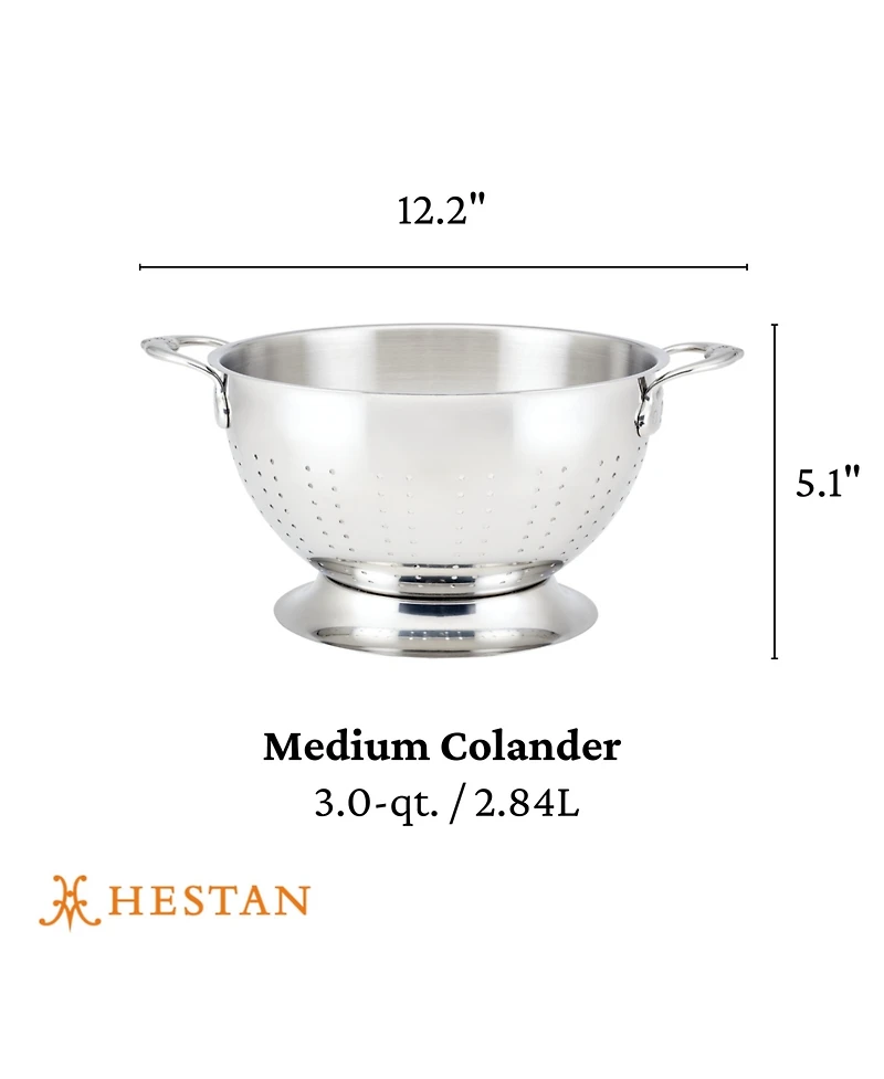 Hestan Provisions Stainless Steel 3-Quart Colander