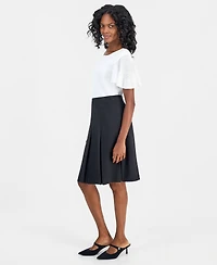 Kasper Women's Box Pleat Skirt