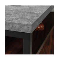 Sauder Market Commons Desk, Rich Walnut finish