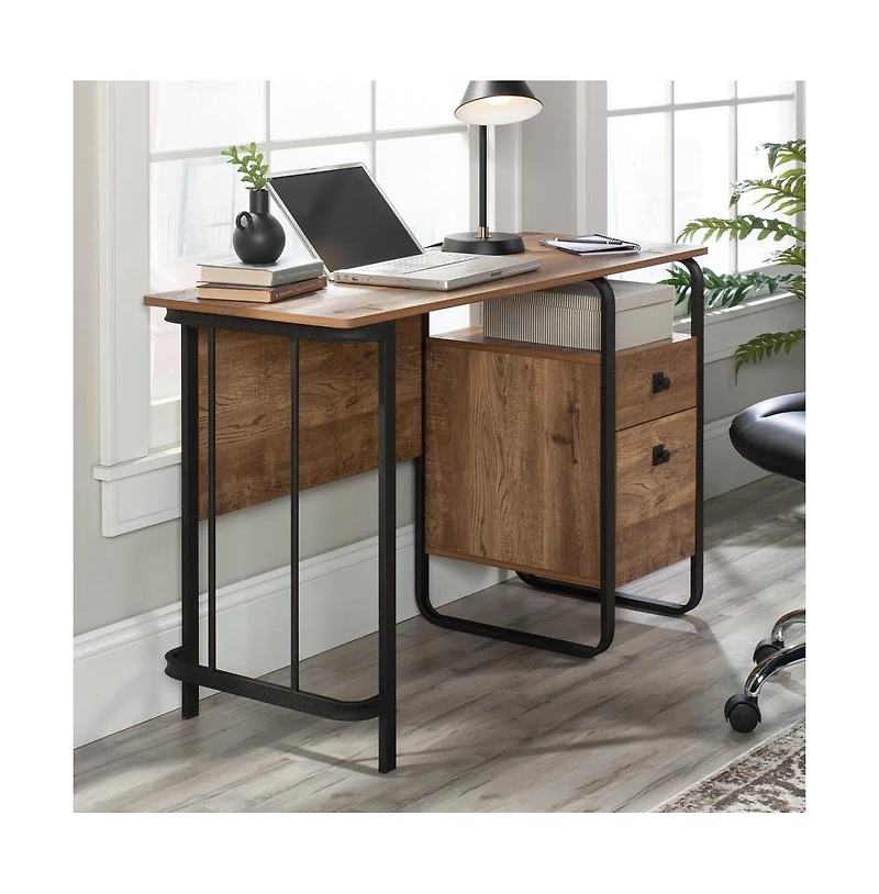 Sauder Station House Desk, Etched Oak finish
