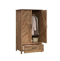 Sauder Cannery Bridge Armoire, Sindoori Mango finish