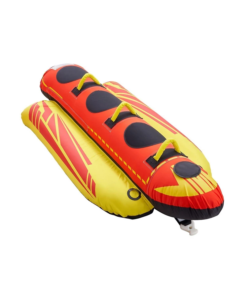 Hikeen Towable Tubes for Boating 1 3 Riders Inflatable Boat Tubes and Towables 510lbs Capacity Hot Dog Water Sport Tube for Boat to Pull