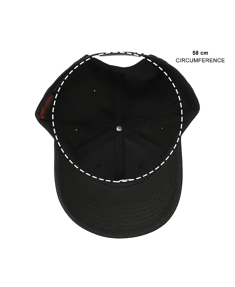 Dungeons & Dragons Men's Embroidered Logo Black Traditional Adjustable Hat