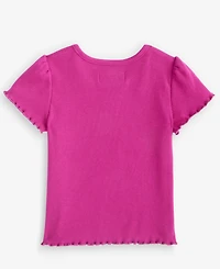 Epic Threads Toddler Girls' 12M-5T Puff-Sleeve Ribbed T-Shirt, Macy's Exclusive