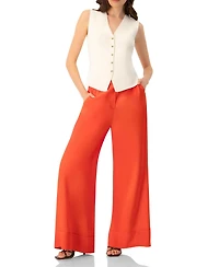 Ivonne Women's Light Weight Wide-Leg Straight Pants