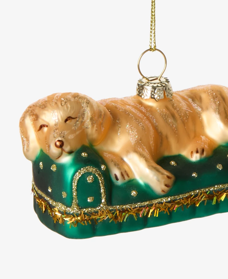 Holiday Lane Pets Dog Lying on the Sofa Ornament, Macy's Exclusive