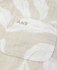abercrombie kids Boys' 5-18 Gauze Camp Shirt