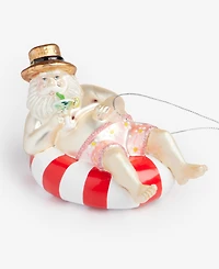 Holiday Lane Florida Glass Beach Santa Ornament, Macy's Exclusive