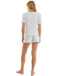 Sincerely Jules Women's Striped Top & Shorts, 2-Piece Set