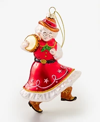 Holiday Lane Texas Mrs. Claus Glass Ornament, Macy's Exclusive