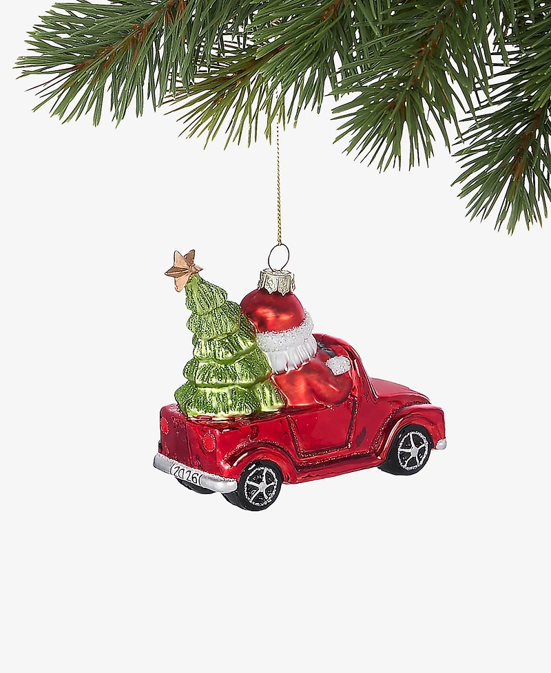 Holiday Lane Texas Santa In Truck Ornament, Macy's Exclusive