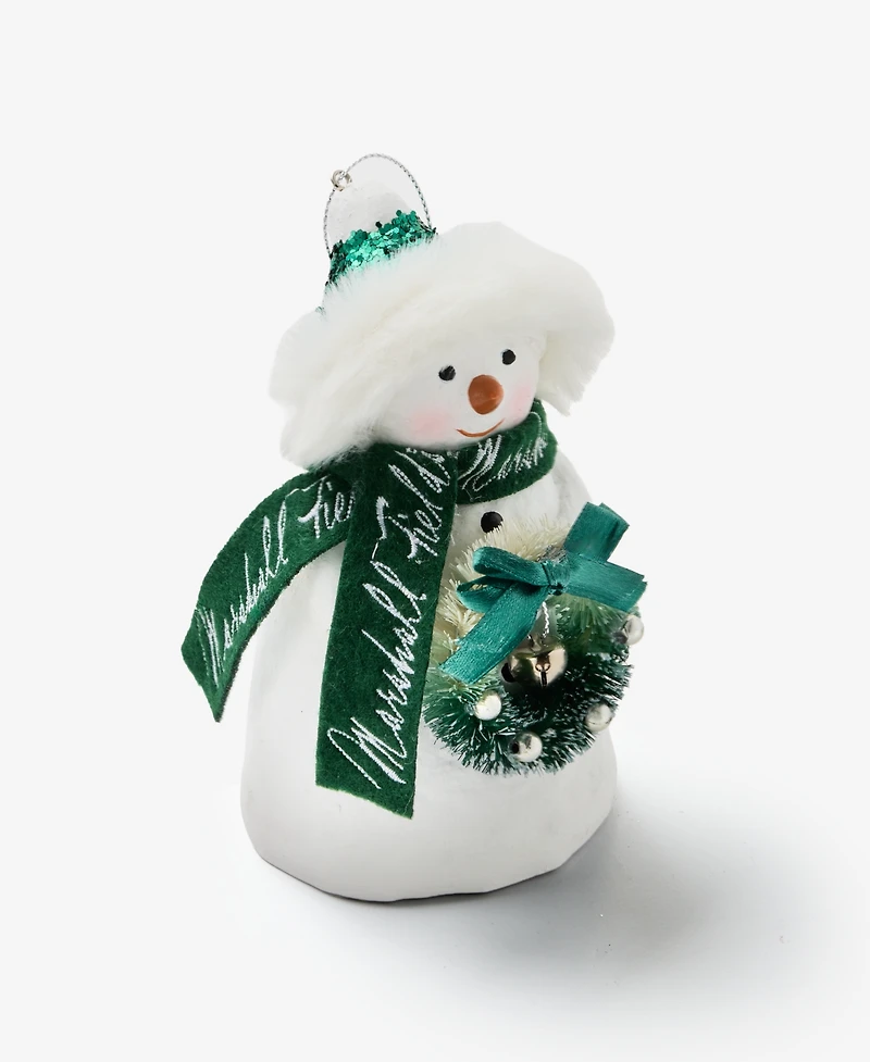Holiday Lane Chicago Marshall Fields Snowman Ornament, Macy's Exclusive