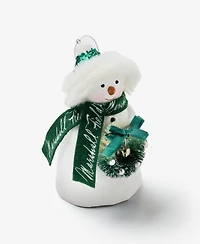 Holiday Lane Chicago Marshall Fields Snowman Ornament, Macy's Exclusive