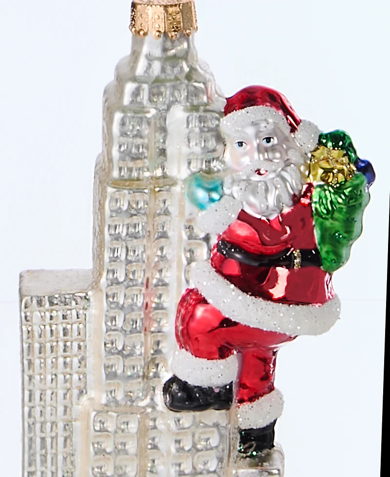Holiday Lane New York Santa Climbing Building Ornament, Macy's Exclusive