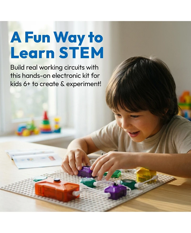 Contixo ST36 Stem Circuit Kit with Wires Electronic Building Toy for Kids Ages 6+