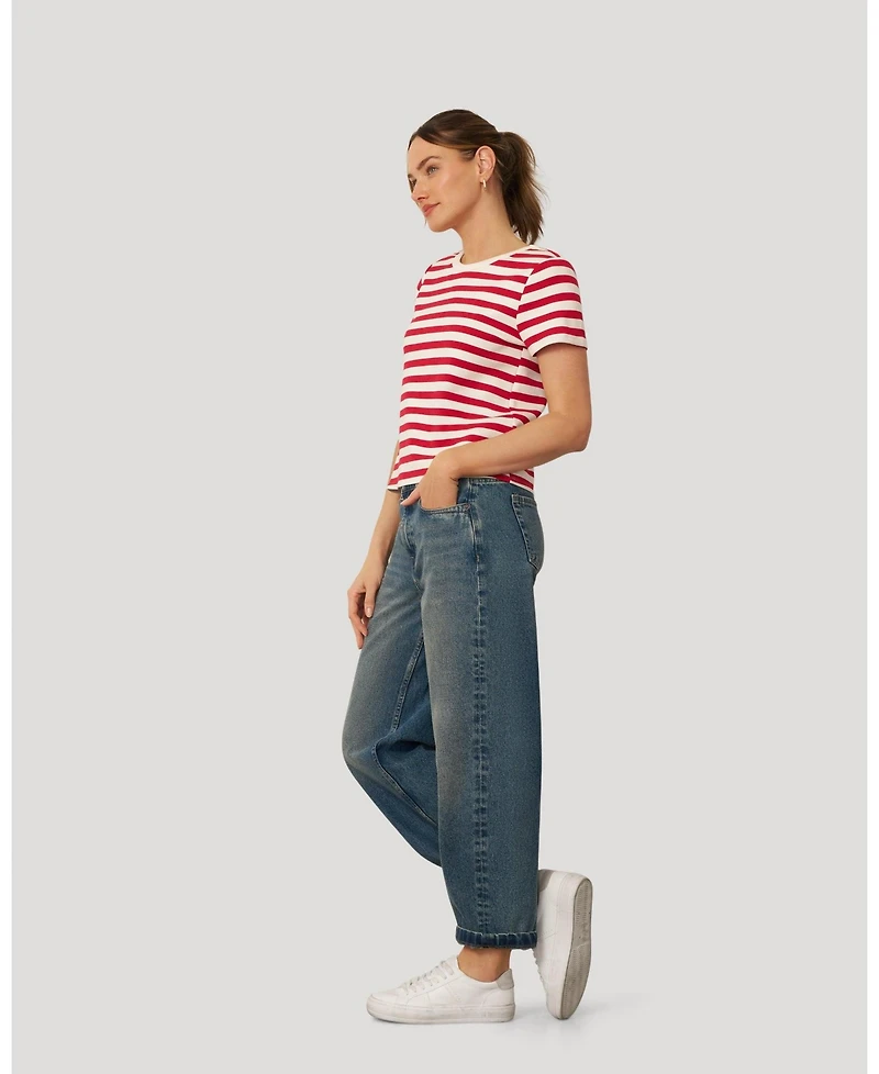 Cable and Gauge Women's Essential Stripe Tee