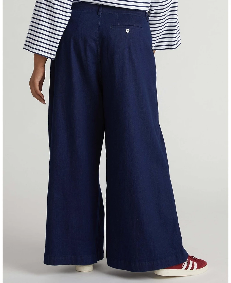 Universal Standard Women's Plus Denim Wide Leg Pant