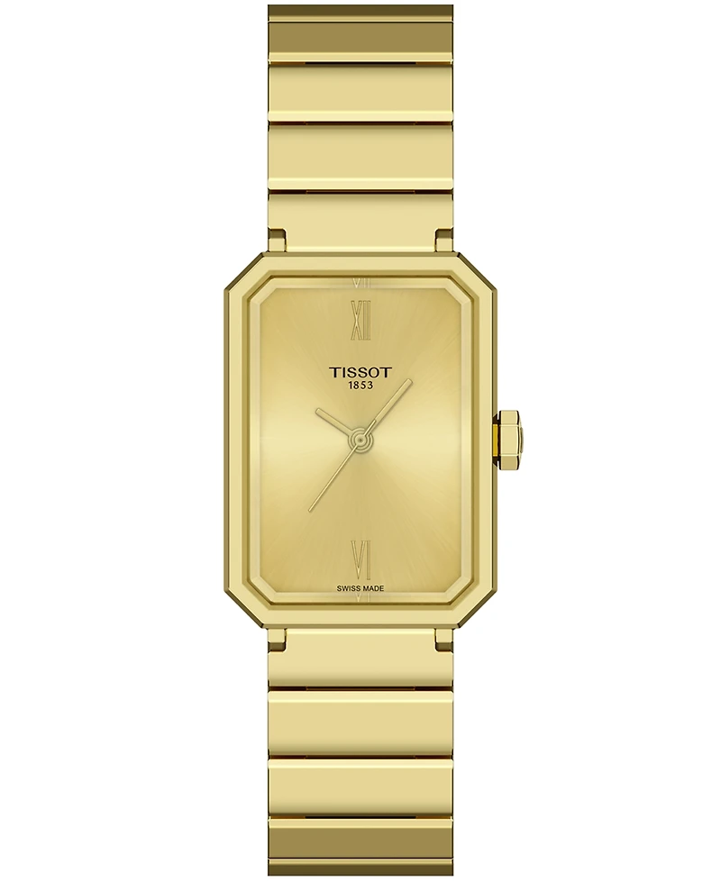 Tissot Women's Gold Stainless Steel Bracelet Watch, 21.80mm