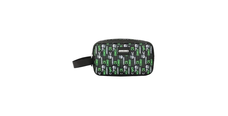 Minecraft Creepers Dual-Compartment Utility Case With Webbing Pull Handle