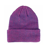 JoJo's Bizarre Adventure Men's JoJo's Bizarre Logo Flat Embroidery on Pink Purple Two-Tone Ribbed Acrylic Knitted Beanie Hat