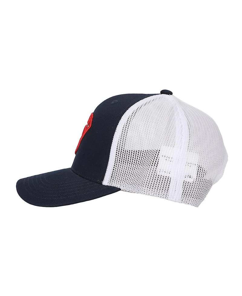 Superman Men's 3D Embroidered Logo Navy Trucker Hat