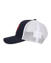 Superman Men's 3D Embroidered Logo Navy Trucker Hat