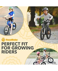 RoyalBaby Freestyle Outdoor Kid's Bicycle with Training Wheels, 12 Inch