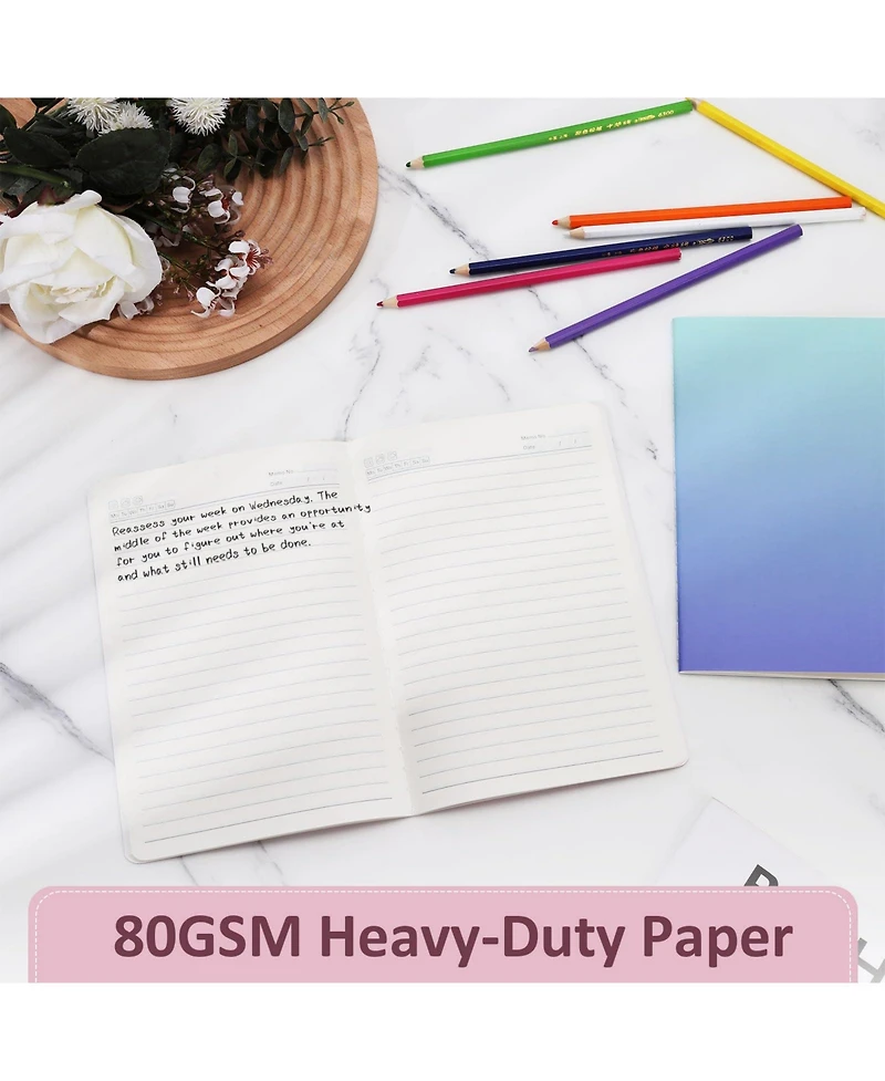 Gnuadz Lined Notebooks Journals Bulk A5 Travel Writing Office School