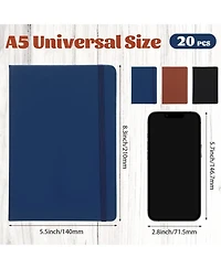 Gnuadz Lined Journal Notebooks A5 Hardcover Pu Leather Wide Ruled