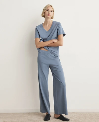 Mango Women's Long Cotton Pajama Pants