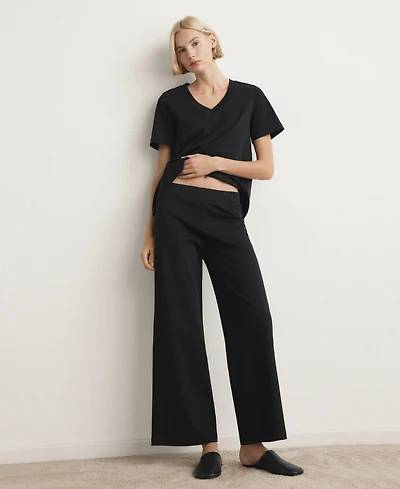 Mango Women's Long Cotton Pajama Pants