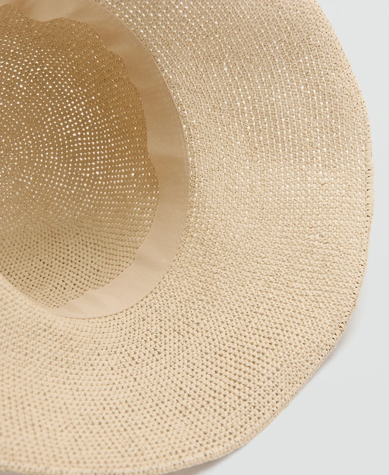 Mango Women's Natural Fiber Bucket Hat